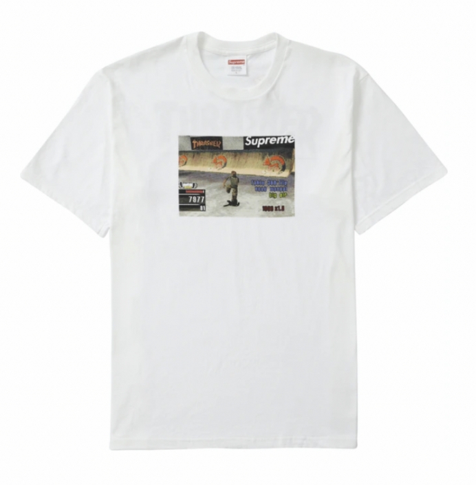 SUPREME THRASHER GAME TEE WHITE